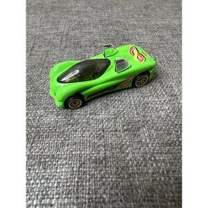 1995 Hot Wheels Power Pipes Die-Cast Toy Car Green With Yellow & Red Details